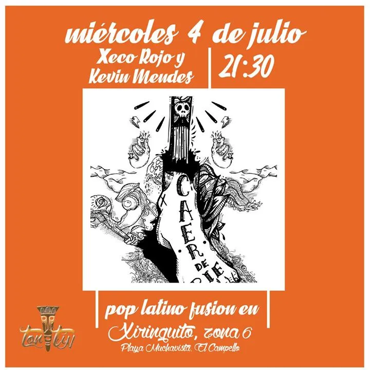 Xeco Rojo y Kevin Mendes en Xiringuito Ton-Tin