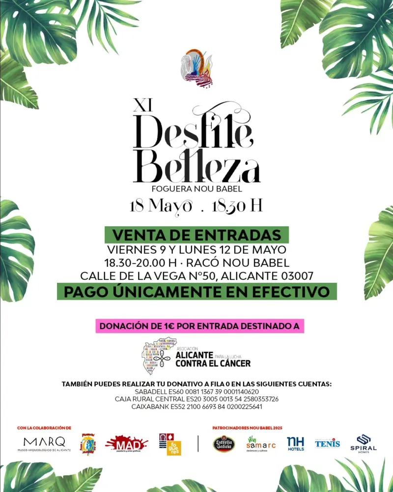 XI Desfile Belleza Foguera Nou Babel