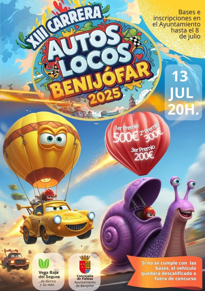 XII Carrera de autos locos Benijófar 2025
