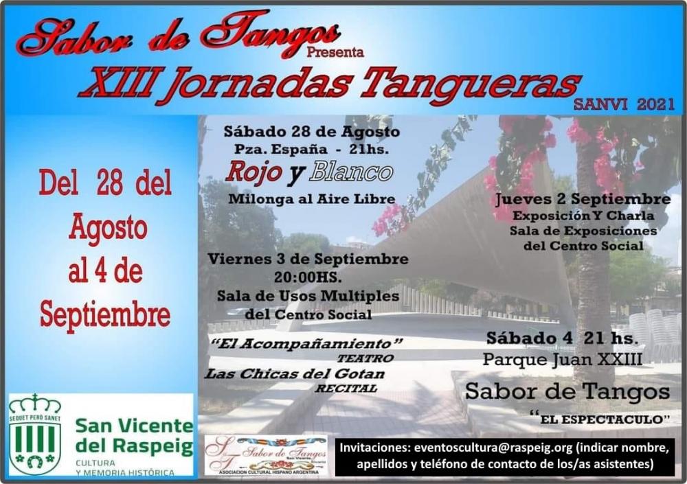 XIII Jornadas Tangueras de San Vicente del Raspeig