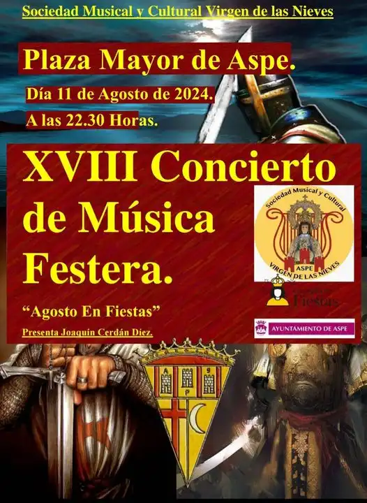 XVIII Concierto de Música Festera "Agosto en Fiestas" de Aspe