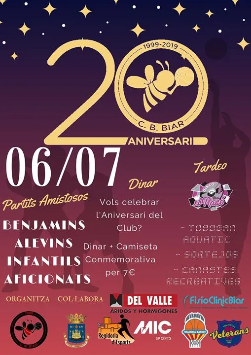 XX Aniversari Club de Bàsquet Biar