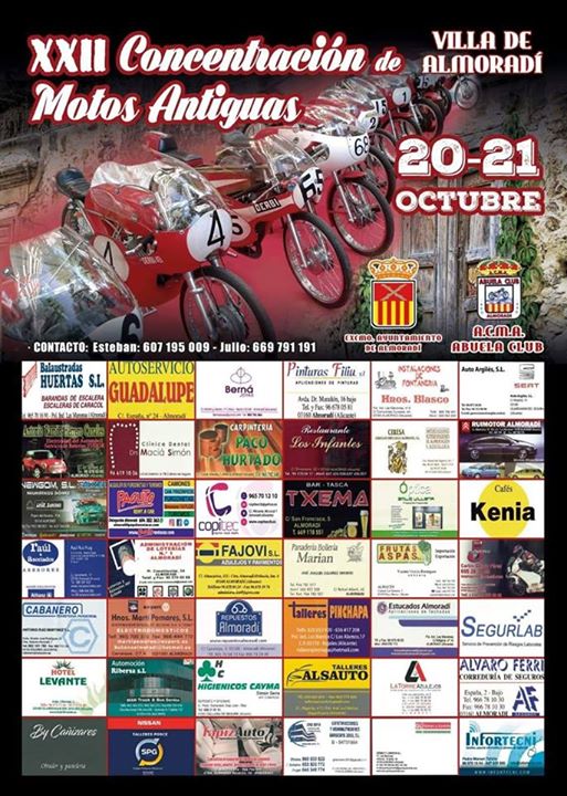 XXII Concentración de Motos Antiguas Almoradí 2018