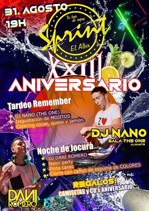 XXIII ANIVERSARIO de Sprintbar