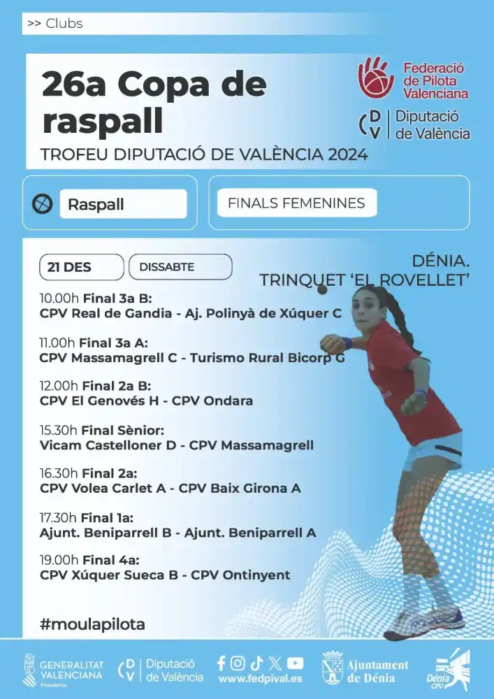 XXVI Copa de Raspall - Trofeo Diputación de Valencia 2024