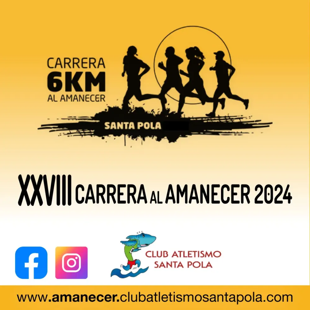 XXVIII Carrera al Amanecer 2024 Santa Pola