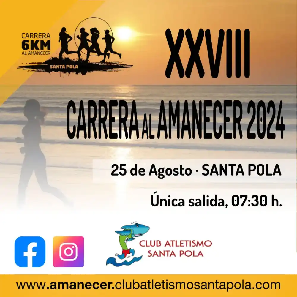 XXVIII Carrera al Amanecer 2024 Santa Pola