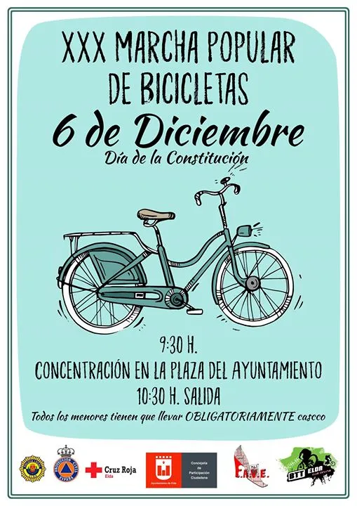 XXX Marcha de bicicletas popular de Elda 2017
