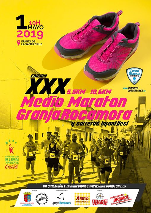 XXX Mediomaraton 1/4 Maratón 5K Granja de Rocamora