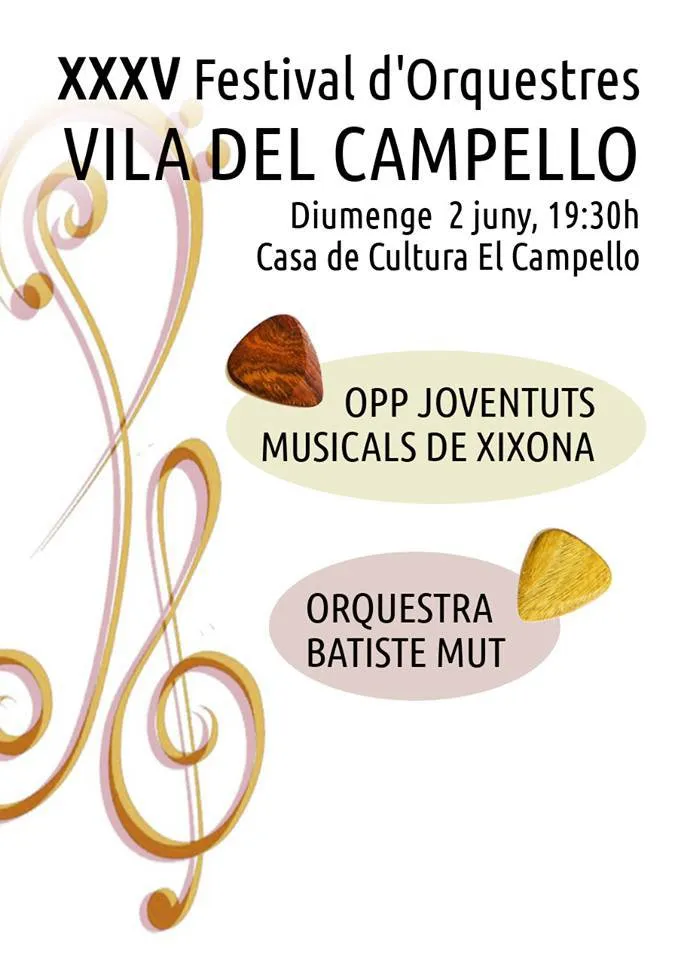 XXXV Festival de orquestas de pulso y púa a cargo de la ORQUESTA DE PULSO Y PÚA de Jijona