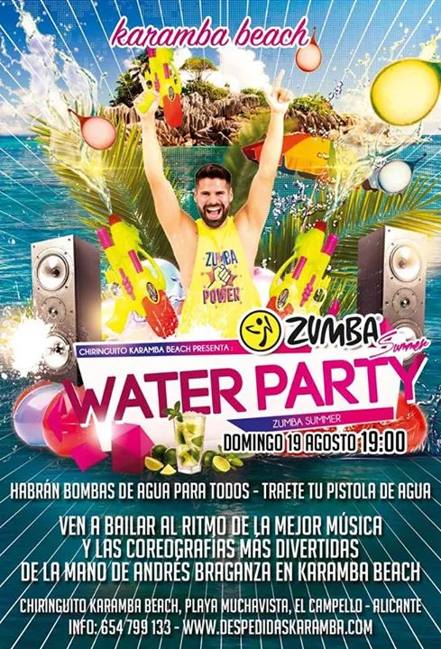 Zumba "Water Party" en Campello