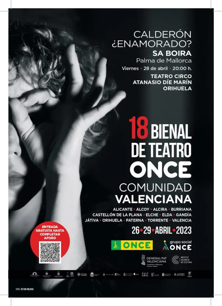 «calderón Enamorado» de Sa Boira dentro de la 18 Bienal de Teatro de la Once