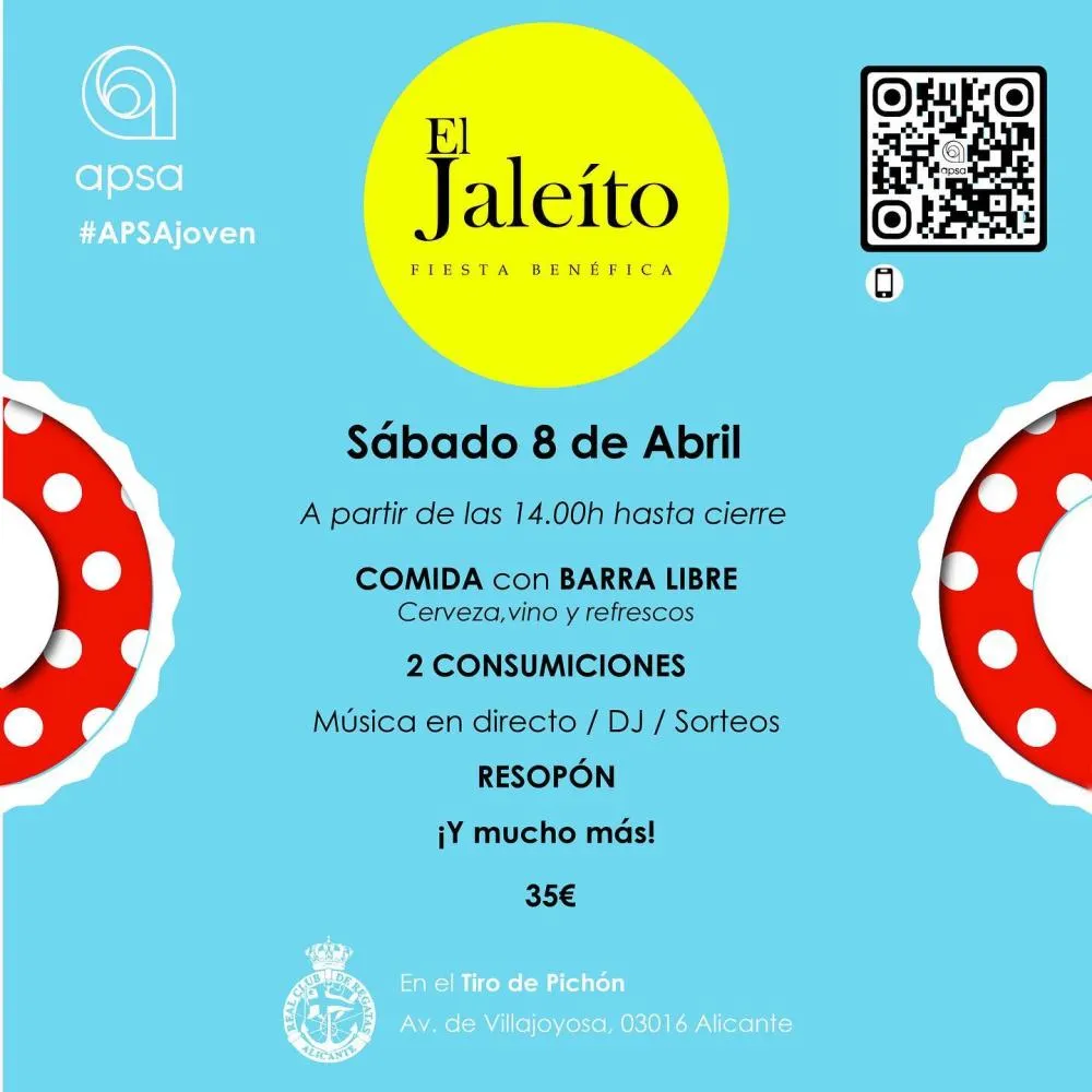 «El jaleíto» fiesta benéfica en beneficio de Apsa