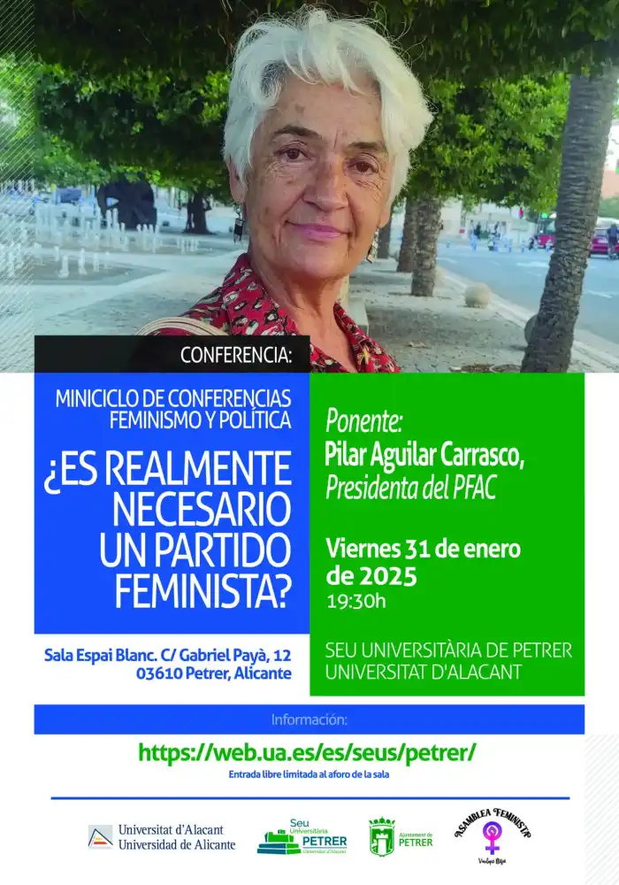 «¿Es realmente necesario un partido feminista?» – Pilar Aguilar Carrasco