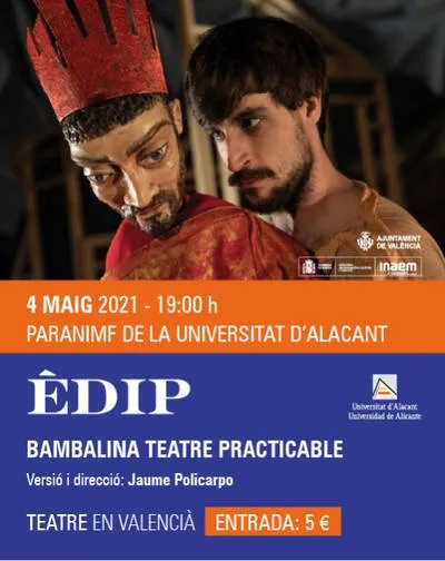 Èdip. Bambalina Teatre Practicable
