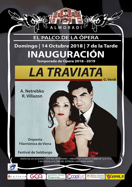 Ópera "La Traviata". Sesión Audiovisual en Almoradí