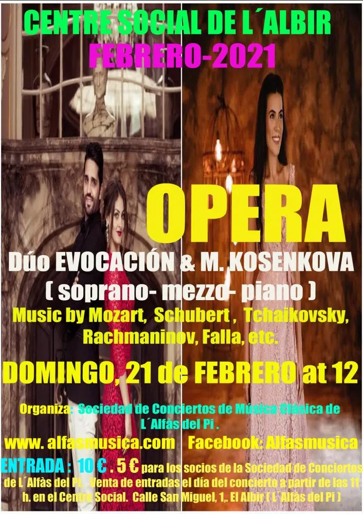 Ópera: Dúo evocación & M.Kosenkova