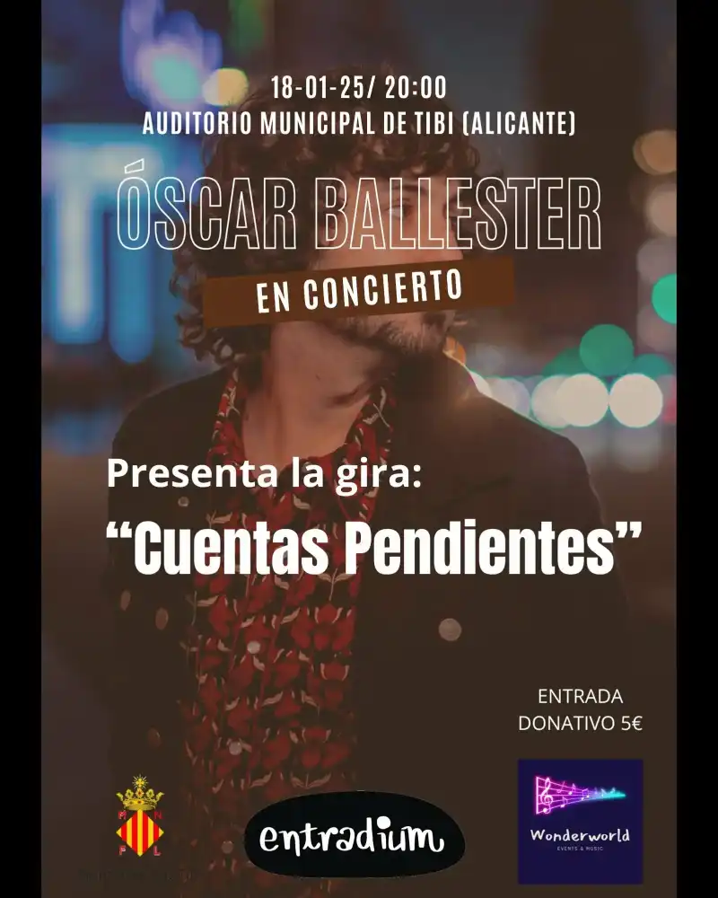Óscar Ballester en concierto Gira "Cuentas pendientes·"