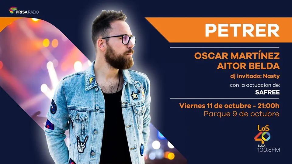 Óscar Martínez, Aitor Belda con la atuación de Safree en Petrer