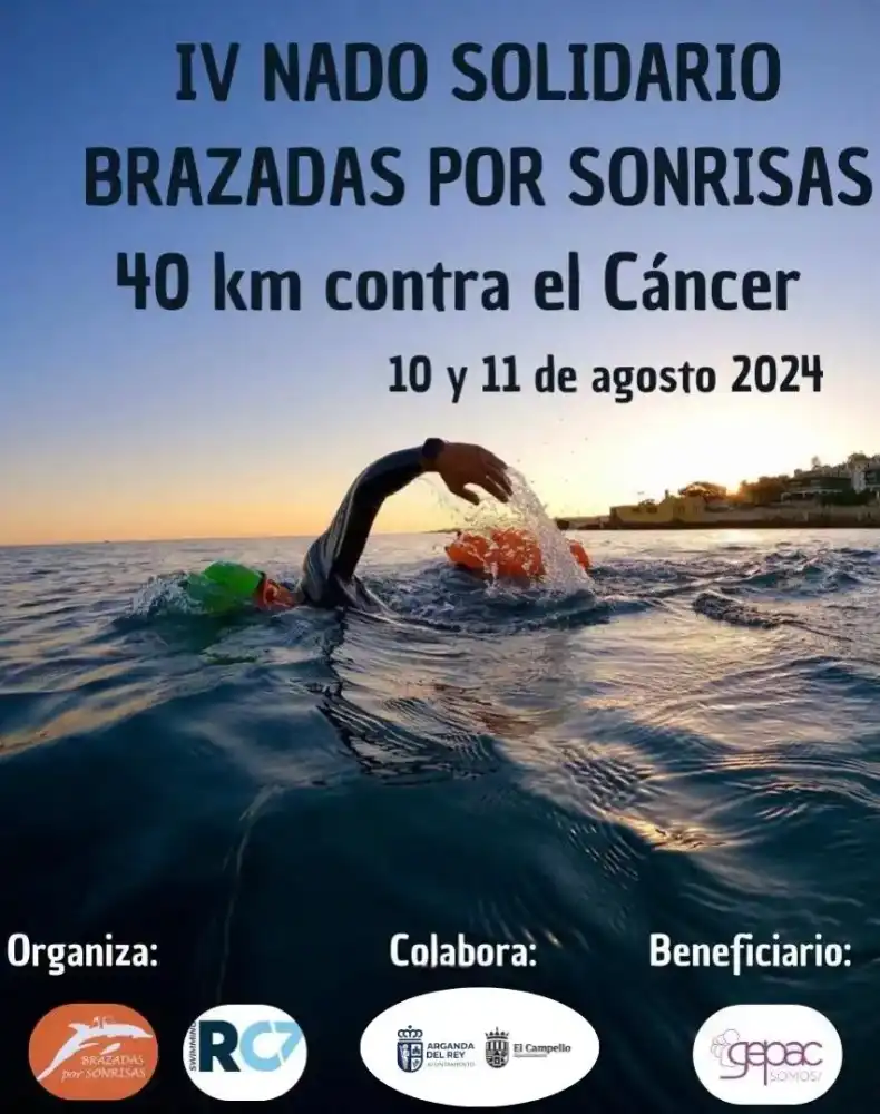 "Brazadas por sonrisas", en favor de la investigación sobre el cáncer,
