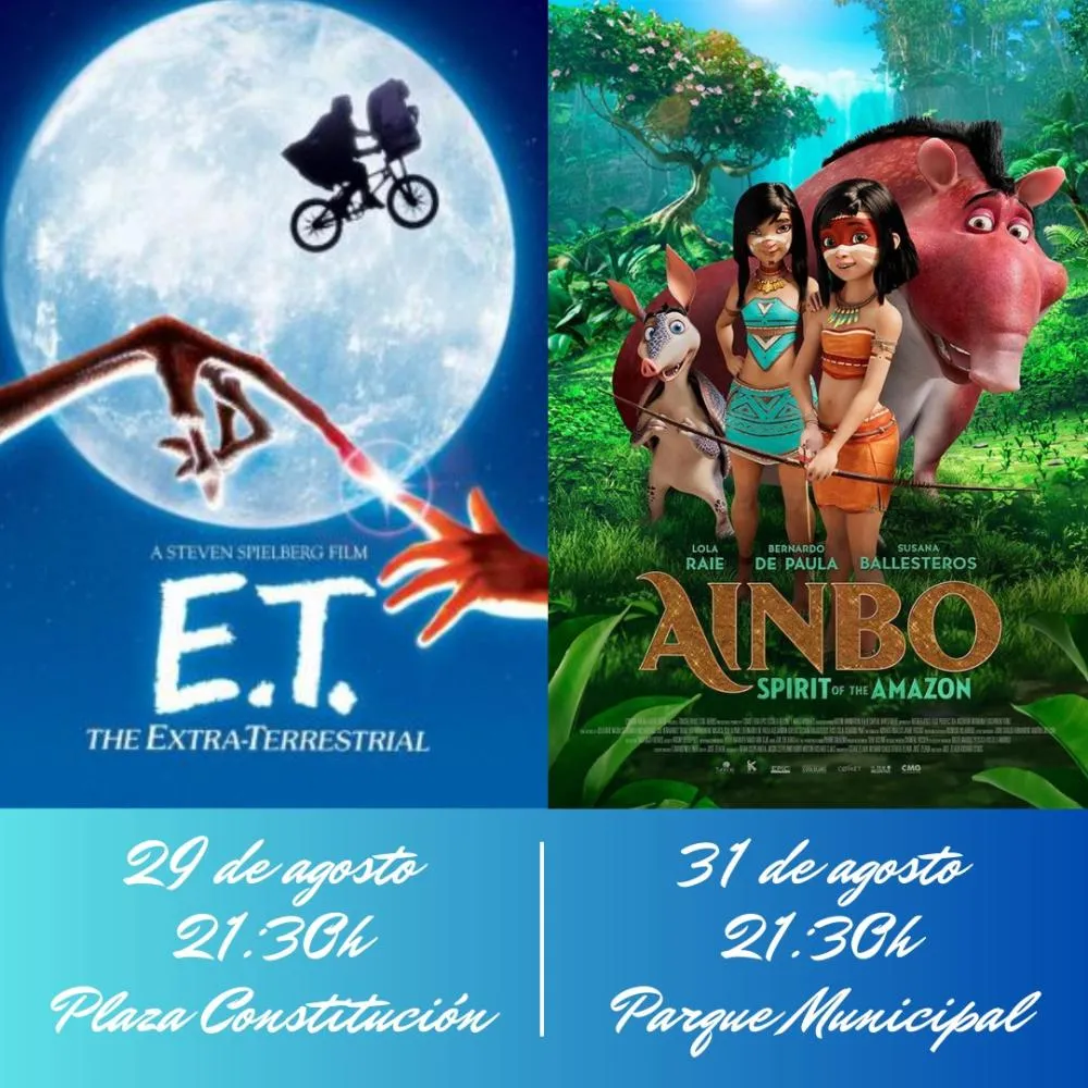 "E.T. el extraterreste" y "Ainbo, la guerrera del Amazonas"