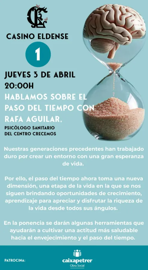 "Hablamos del paso del tiempo con Rafa Aguilar ► Charlas sobre Salud Mental