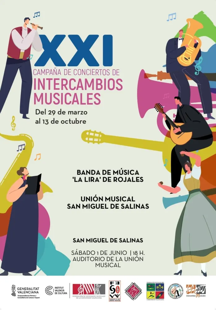 "La Lira" de Rojales y la Unión Musical San Miguel De Salinas