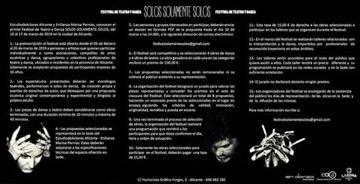 "SOLOS SOLAMENTE SOLOS"