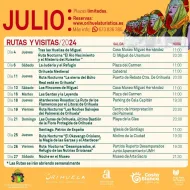 Rutas y Visitas Orihuela Julio 2024