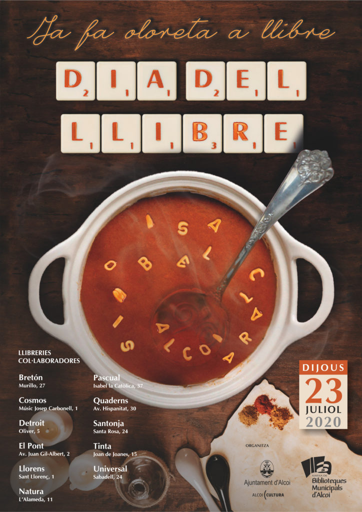 Cartel día del libro Alcoy